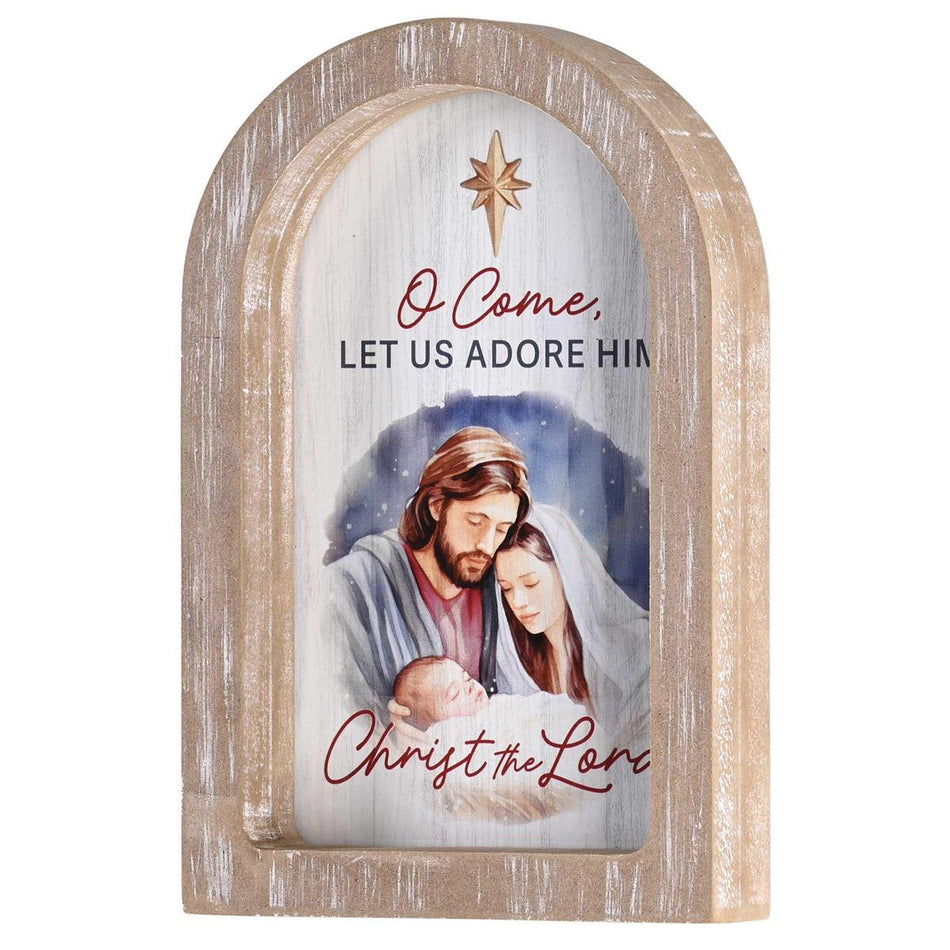 Framed Arch O Come Let Us Adore Him by Dicksons