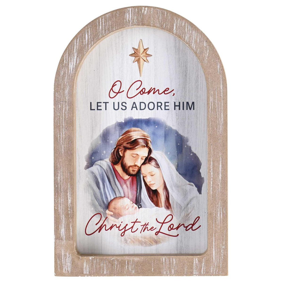 Framed Arch O Come Let Us Adore Him by Dicksons, product view 2