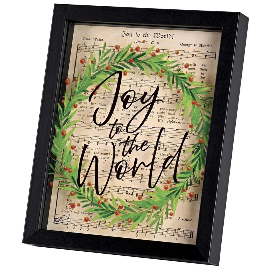 Decorative Christmas Frame Hanging Wall or Tabletop Sign 9 x 11 Inch MDF by Dicksons