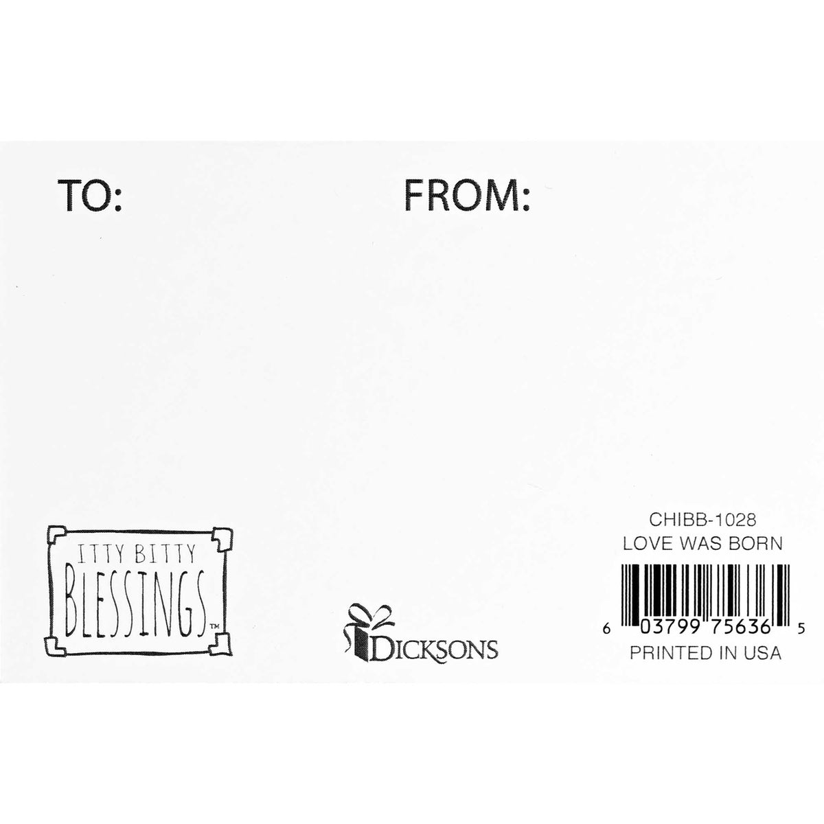 Itty Bitty Love Was Born In A Manger by Dicksons, product view 2