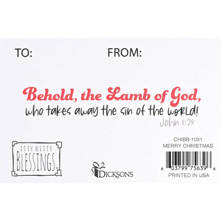 Itty Bitty Black White Merry Christmas by Dicksons, product view 2