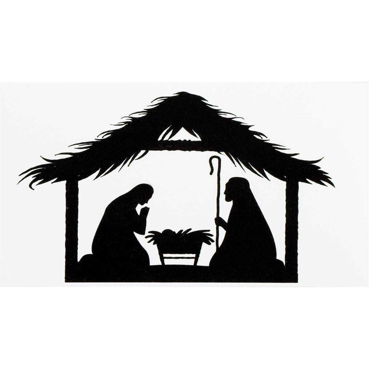Magnet Holy Family Silhouette 5x2.75 by Dicksons