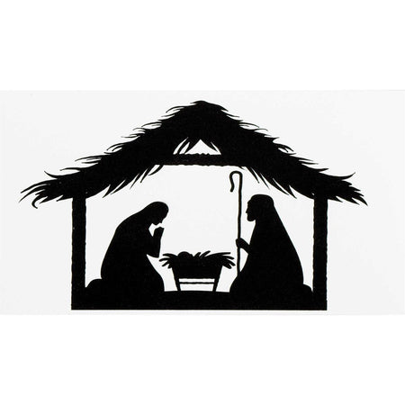 Magnet Holy Family Silhouette 5x2.75 by Dicksons