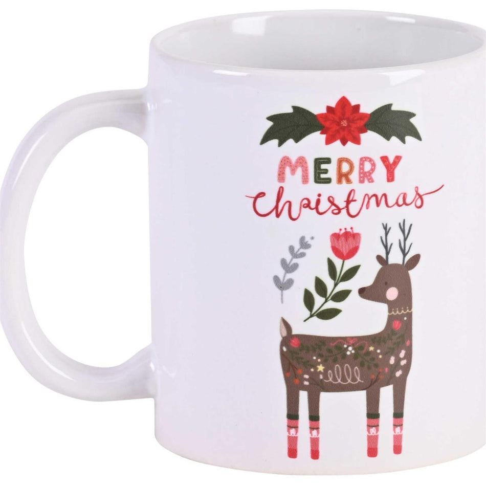 Mug Merry Christmas Deer Ceramic 11 Oz by Dicksons