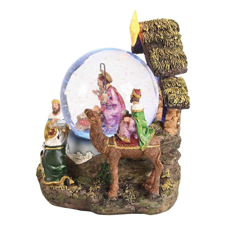 Waterglobe Music Lighted Away In Manger by Dicksons, product view 2