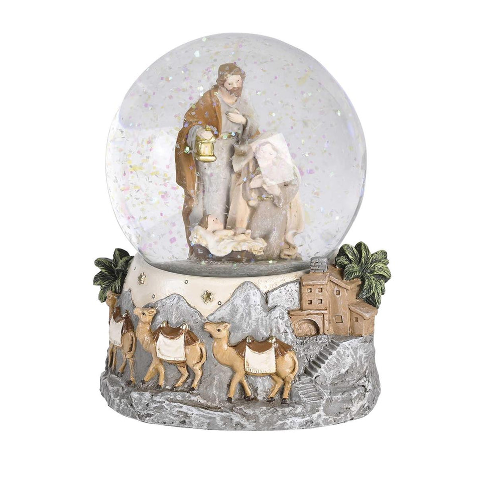 Musical Tabletop Snow Globe Holiday Christmas Décor 4.5 x 5.75 Inch Glass by Dicksons