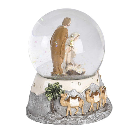 Musical Tabletop Snow Globe Holiday Christmas Décor 4.5 x 5.75 Inch Glass by Dicksons, product view 3