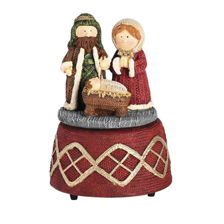 Figurine Musical Christmas Red Knit by Dicksons