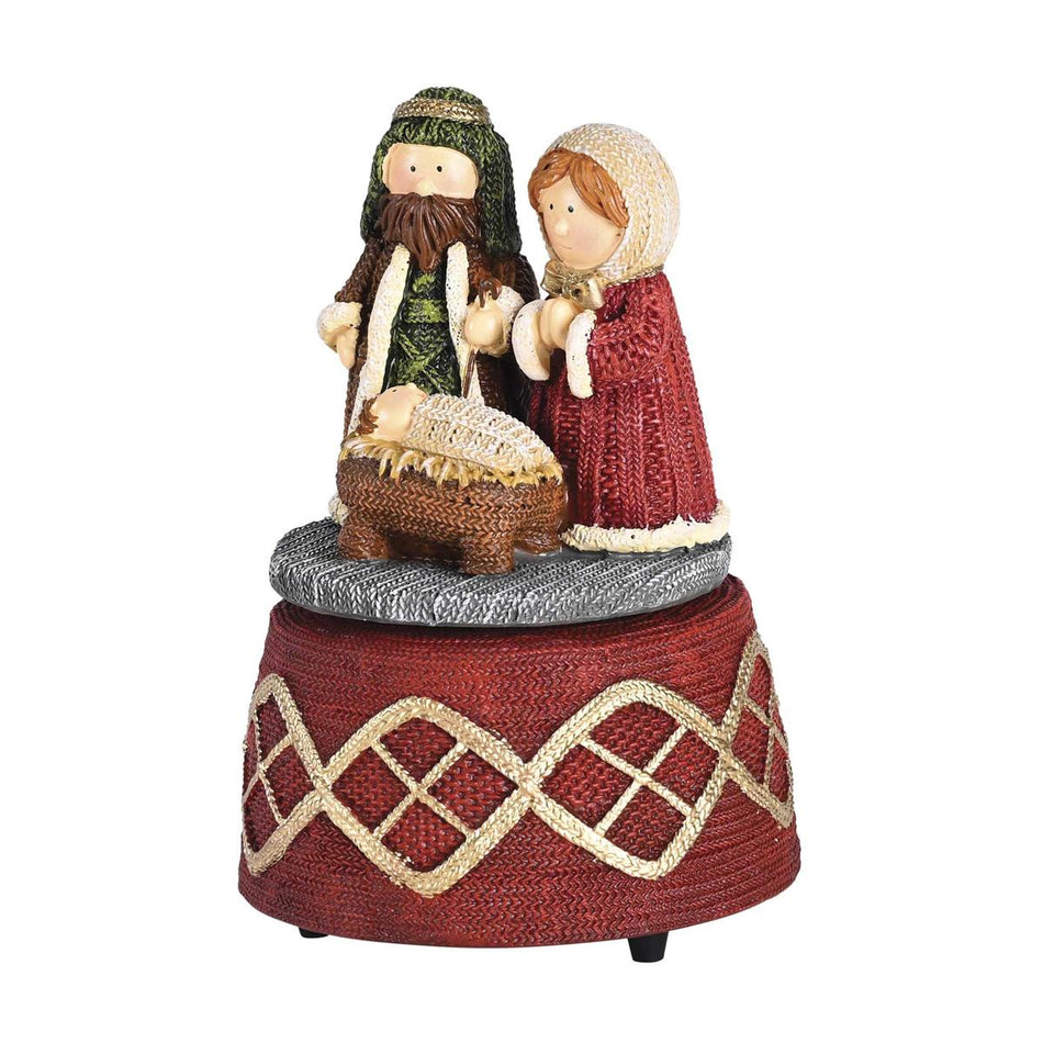 Figurine Musical Christmas Red Knit by Dicksons, product view 2