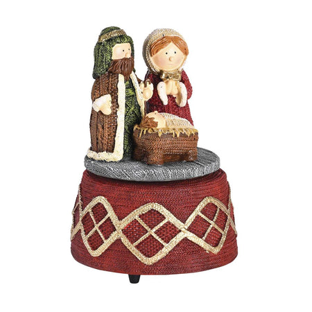 Figurine Musical Christmas Red Knit by Dicksons, product view 3