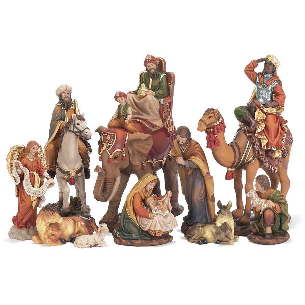 Nativity Set Colorful 10-Piece 8.75in by Dicksons