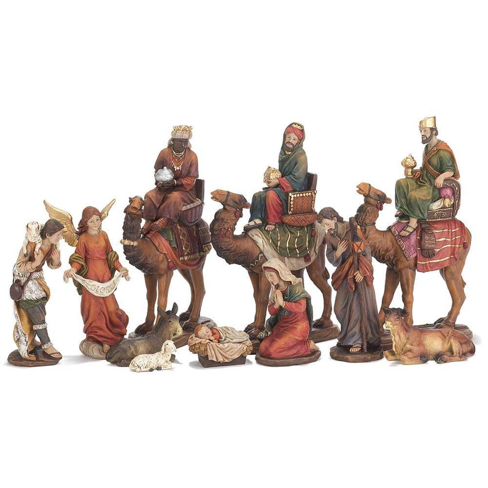 Nativity Set Colorful/Camels 11Pc 9.5H by Dicksons