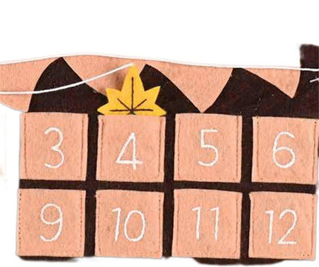 Hanging Christmas Countdown Advent Calendar 13.75 x 17.5 Inch Felt Holy Family by Dicksons, product view 3