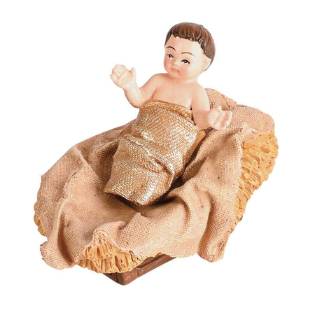 Christmas Nativity Tan and Brushed Gold Tone 7 Inch Resin Figurine Set of 12 by Dicksons, product view 4