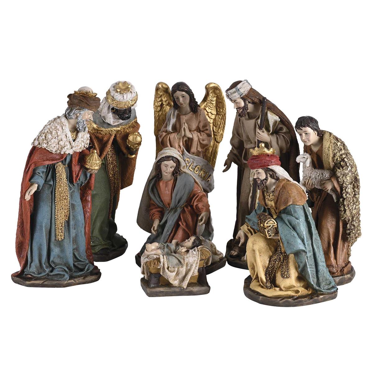 Nativity Holy Family Angel Full Color10H by Dicksons