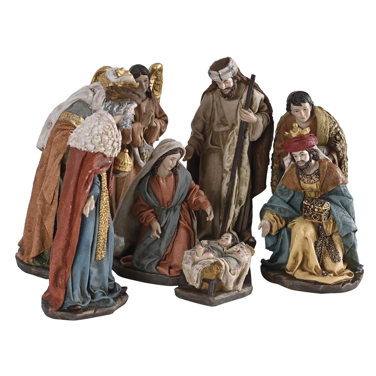 Nativity Holy Family Angel Full Color10H by Dicksons, product view 3