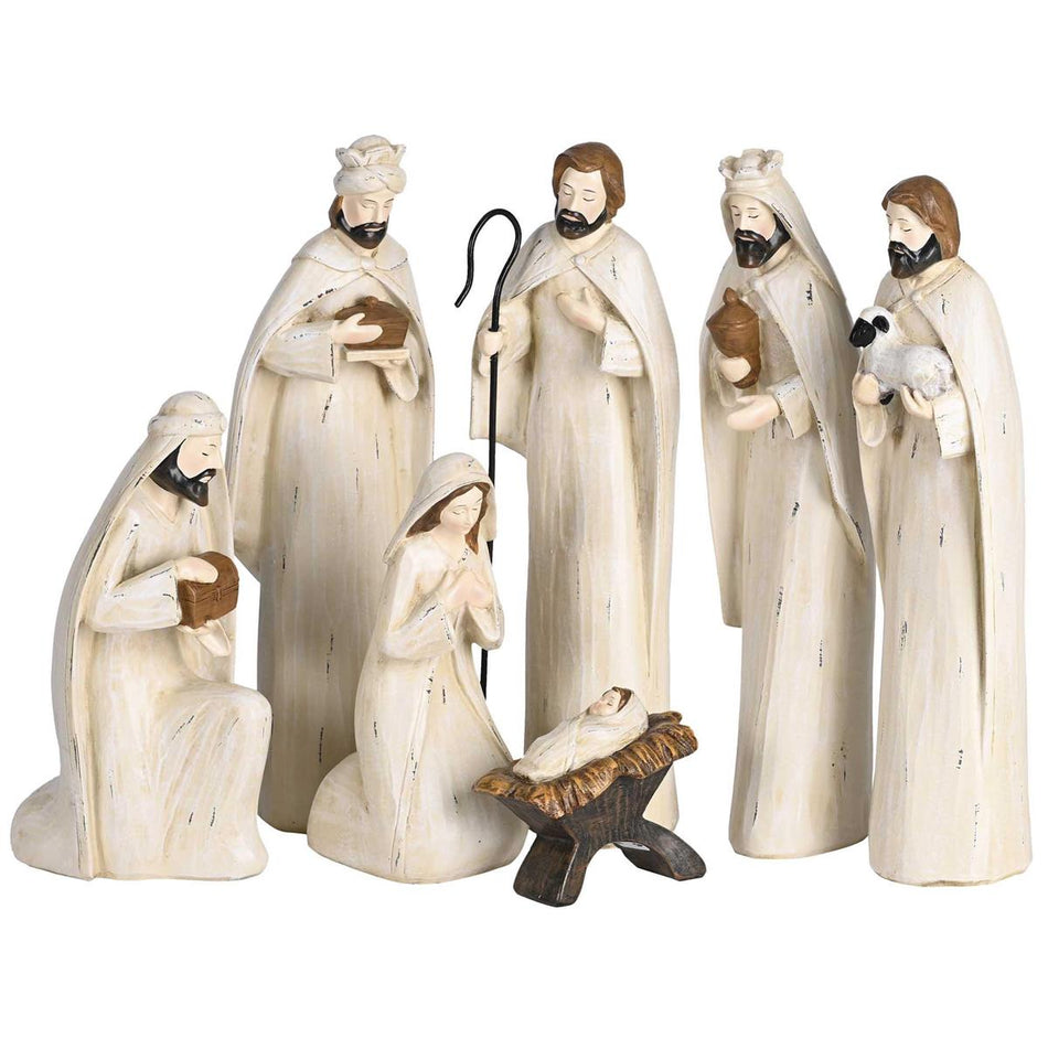 Nativity Scene Figurines Christmas Décor 3.5 x 11.25 Inch Resin Holy Family by Dicksons