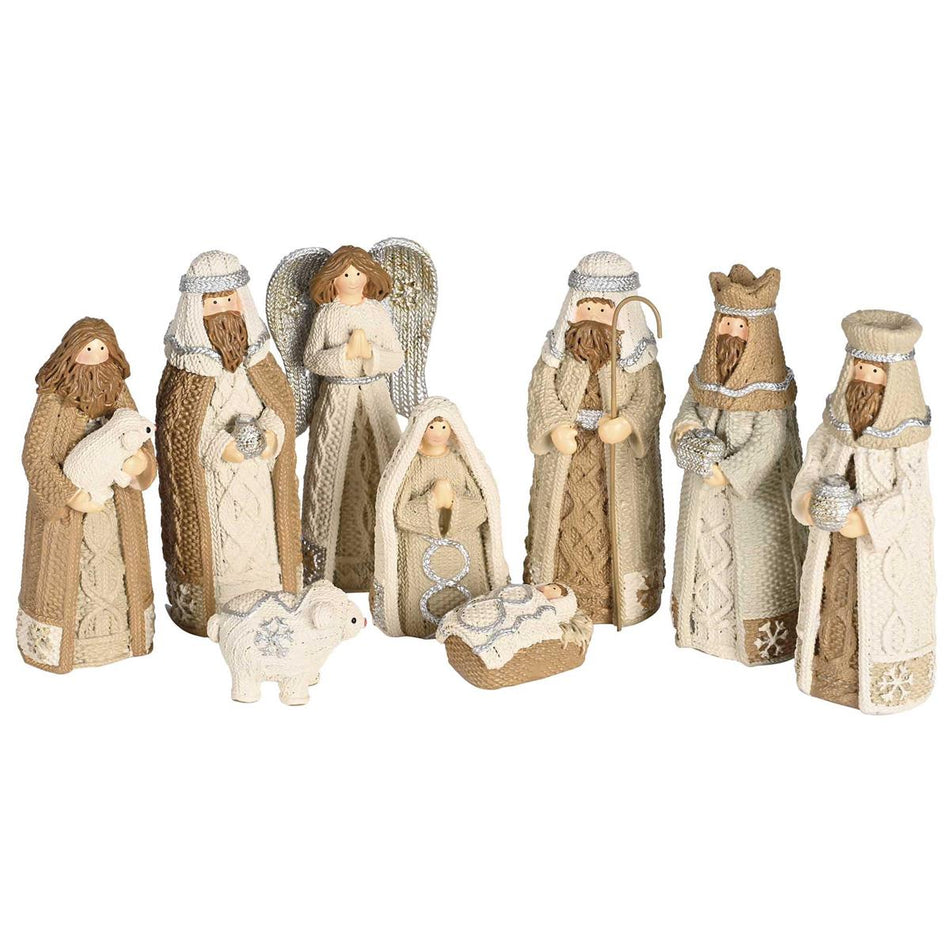 Nativity Scene Figurines Christmas Décor 1.75 x 3.75 Inch Resin Holy Family by Dicksons