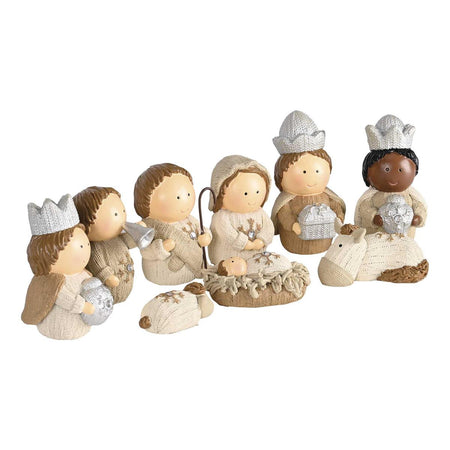 Nativity Scene Figurines Christmas Décor 2 x 3.5 Inch Resin Holy Family Knitted by Dicksons, product view 2