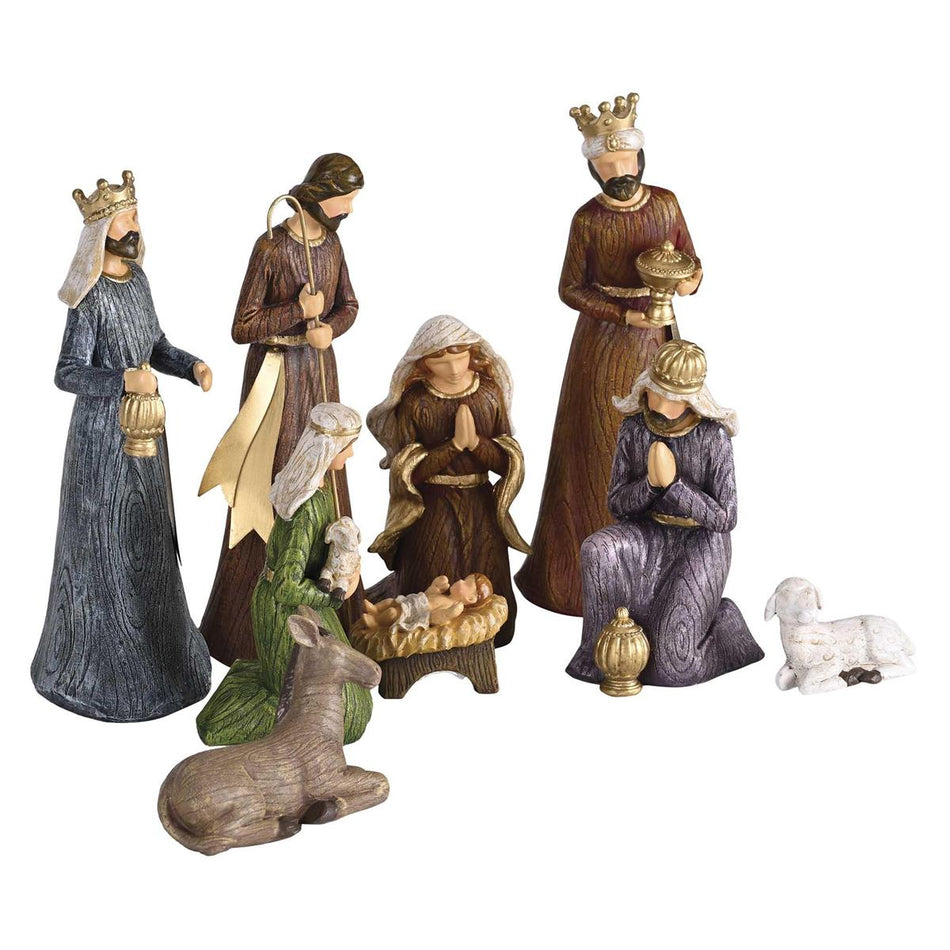 Nativity Scene Figurines Christmas Décor 2.75 x 7.75 Inch Resin Holy Family by Dicksons, product view 2