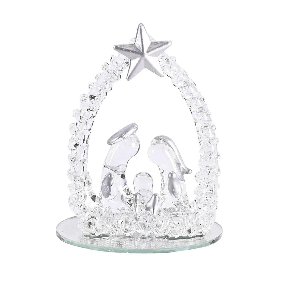Tabletop Decor Holy Family Glass 3H by Dicksons