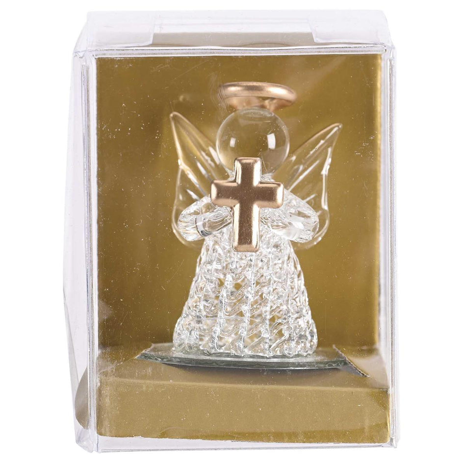 Tabletop Decor Angel Gold Cross Glass 3H by Dicksons, product view 2