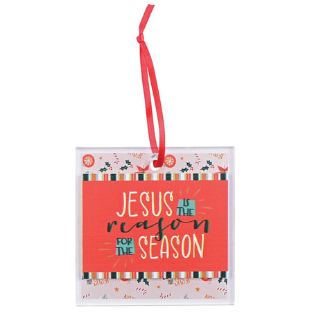Ornament Jesus The Reason Orange by Dicksons