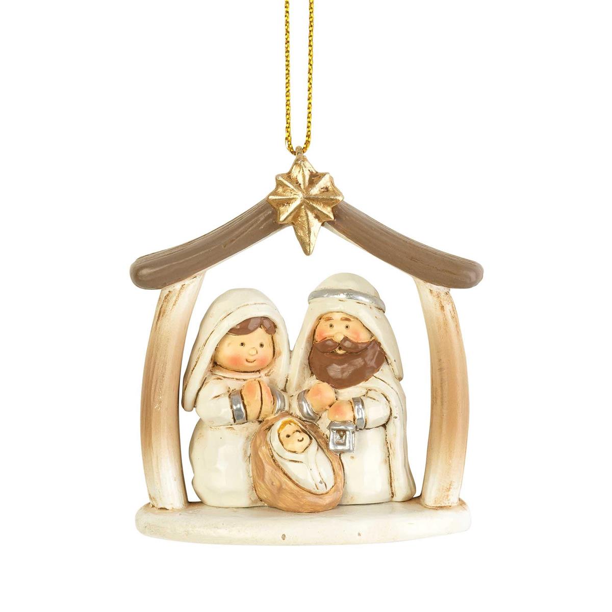 Holy Family in Creche Ornament 2.5" (CHOR-720) by Dicksons