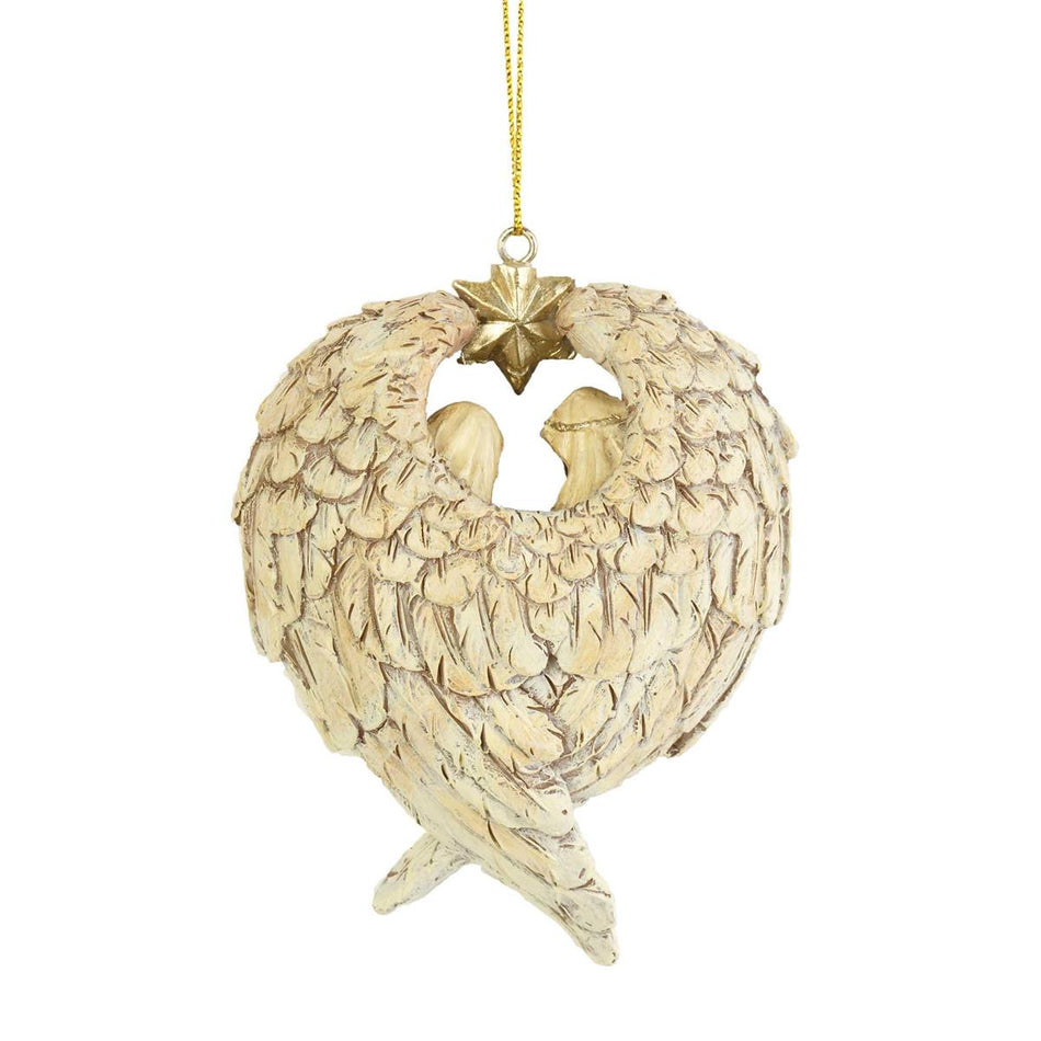 Holy Family in Wings Ornament 4" by Dicksons, product view 2