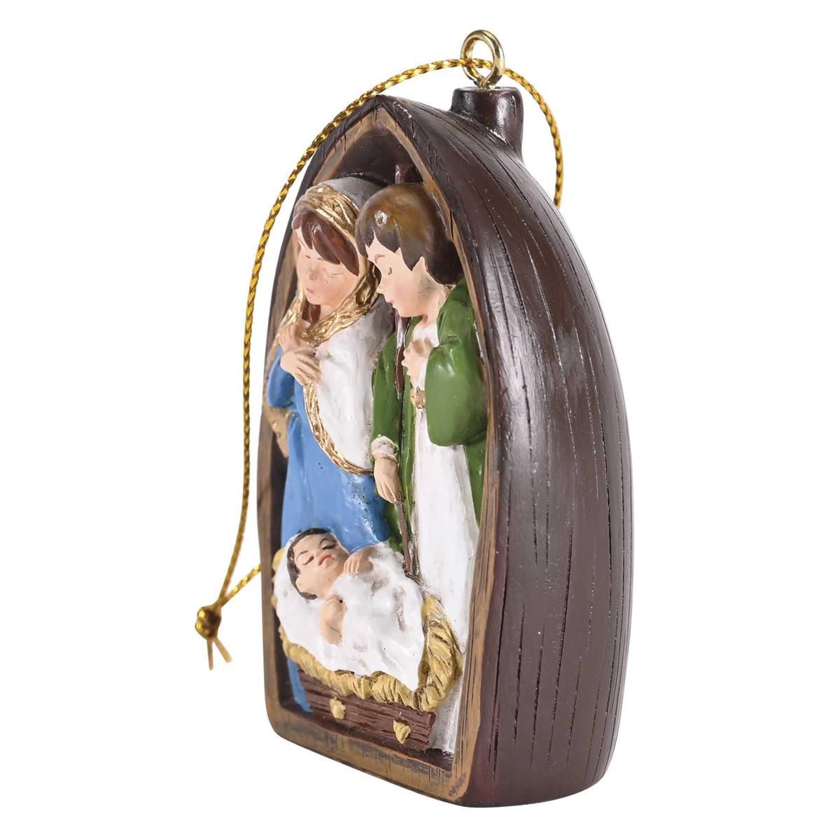 Ornament Holy Family Gold String 2.5H by Dicksons, product view 3