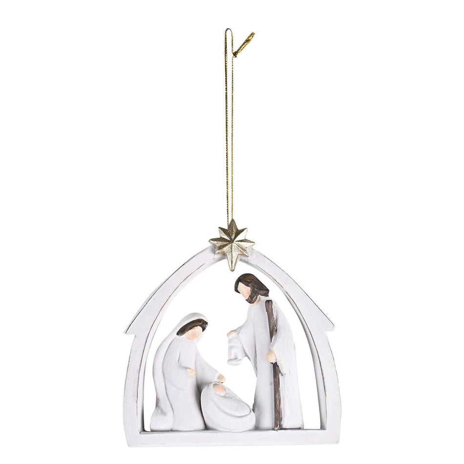 Decorative Holiday Hanging Christmas Tree Ornament 3.5 x 4 Inch Resin Holy by Dicksons