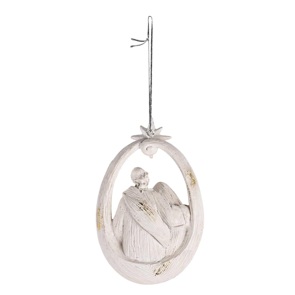 Decorative Holiday Hanging Christmas Tree Ornament 3.25 x 5.25 Inch Resin Holy by Dicksons, product view 2