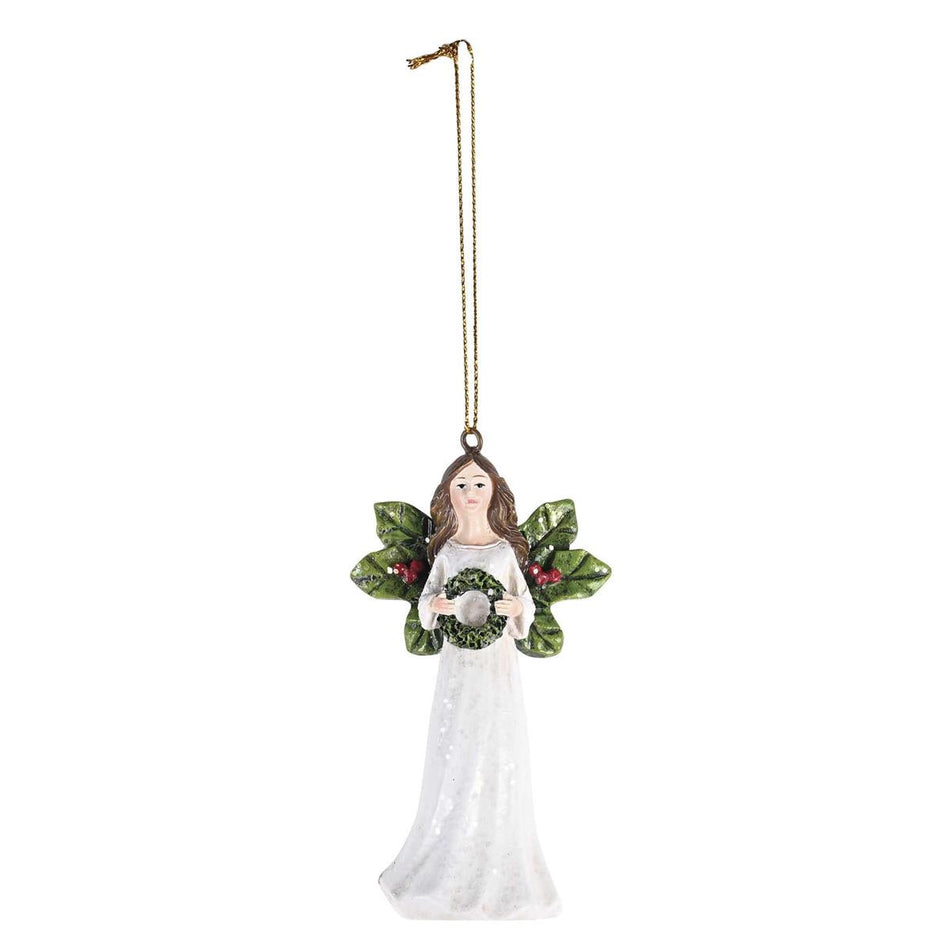 Decorative Holiday Hanging Christmas Tree Ornament 2 x 4 Inch Resin Angel by Dicksons