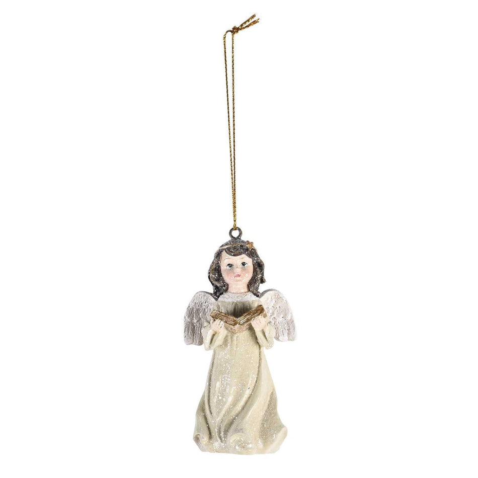 Ornament Angel With Book Glitter Body by Dicksons