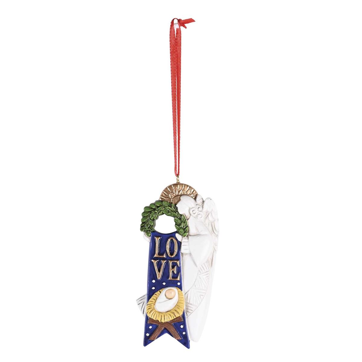 Ornament Love Angel Baby Jesus wreath by Dicksons