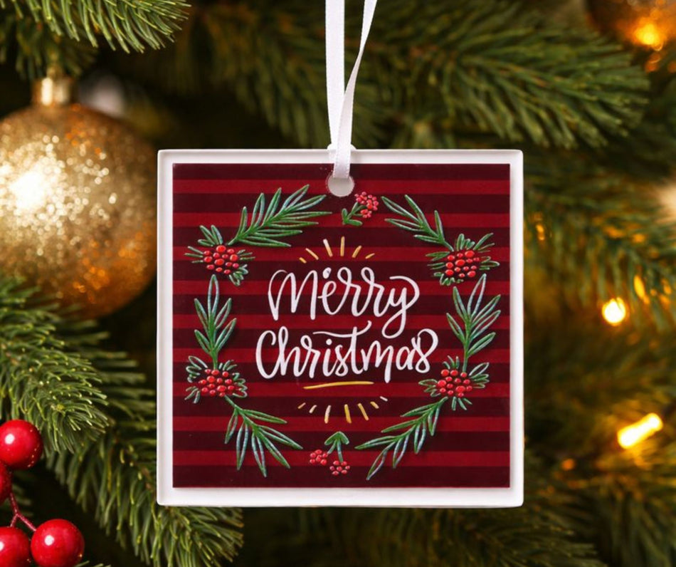 Ornament Foliage Merry Christmas by Dicksons, product view 2