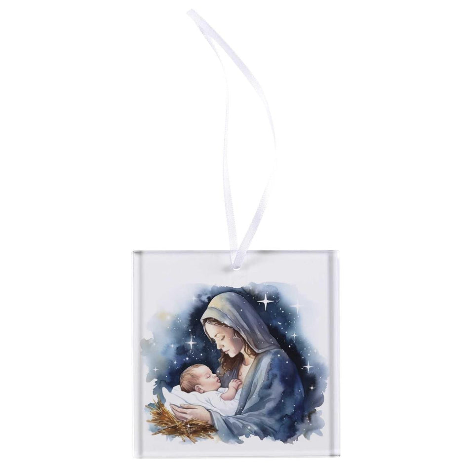 Decorative Holiday Hanging Christmas Tree Ornament 3 Inch Glass Starry Night by Dicksons