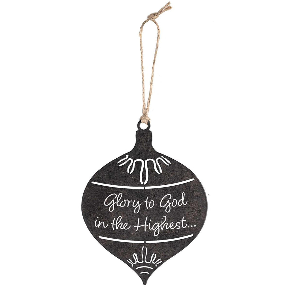 Decorative Holiday Hanging Christmas Tree Ornament 4 x 5 Inch Metal Glory by Dicksons