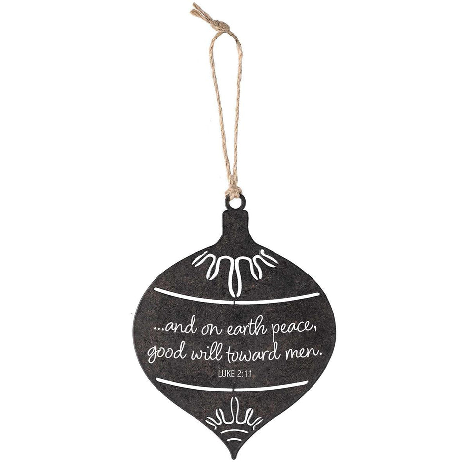 Decorative Holiday Hanging Christmas Tree Ornament 4 x 5 Inch Metal Glory by Dicksons, product view 2