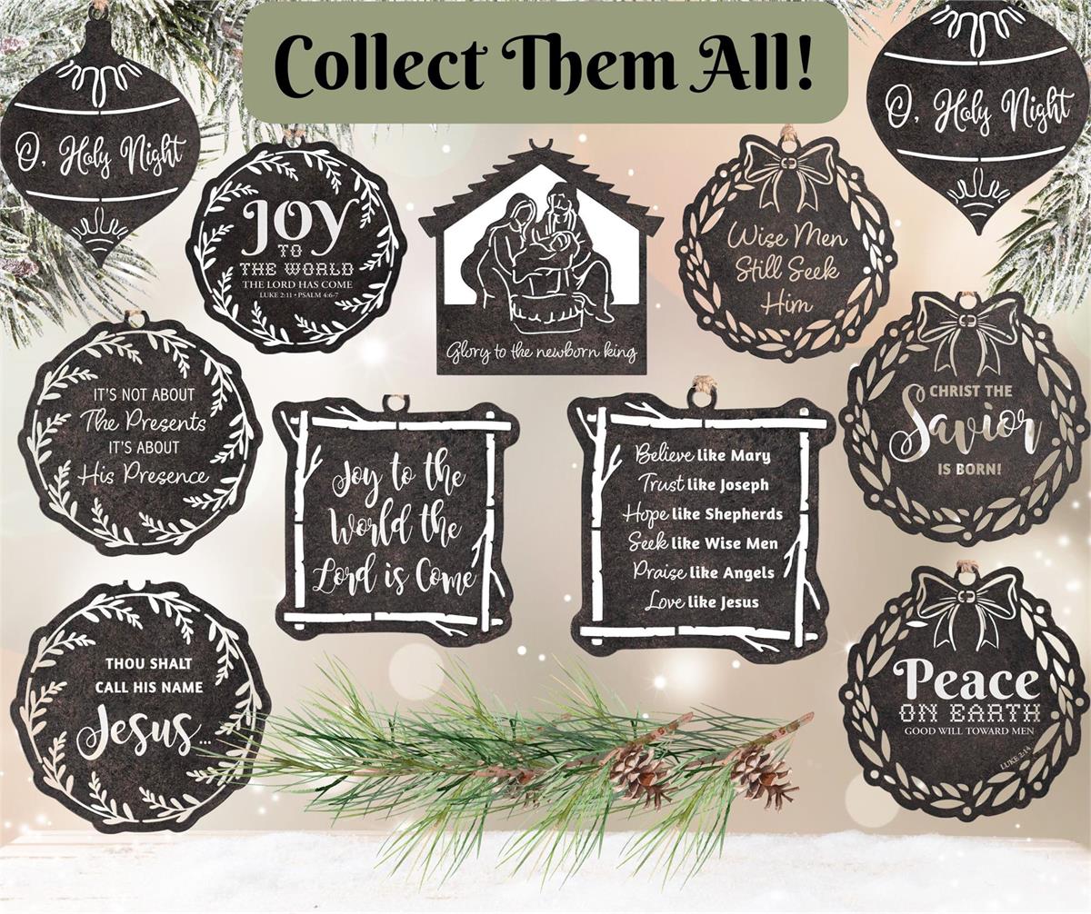 Decorative Holiday Hanging Christmas Tree Ornament 4 x 5 Inch Metal Glory by Dicksons, product view 4