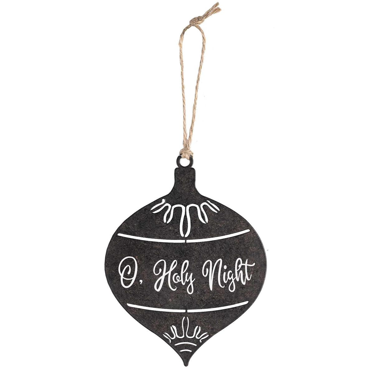 Ornament Holy Night Black Bulb Metal by Dicksons
