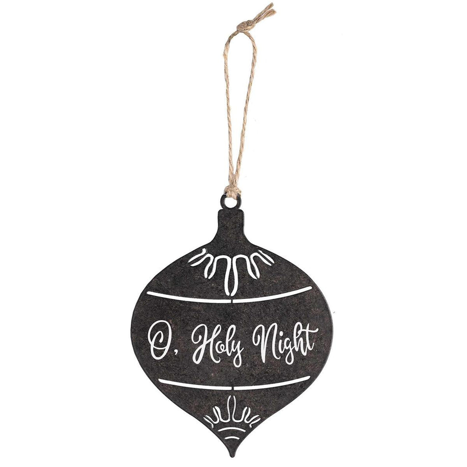 Ornament Holy Night Black Bulb Metal by Dicksons
