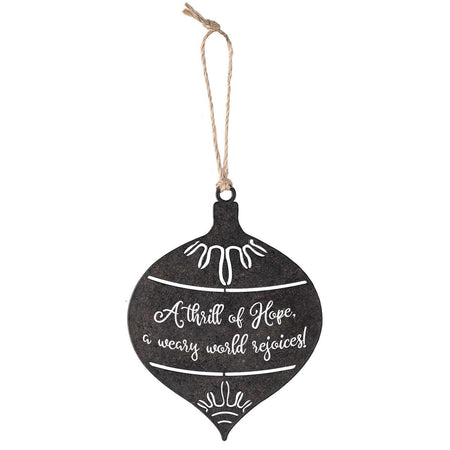 Ornament Holy Night Black Bulb Metal by Dicksons, product view 2