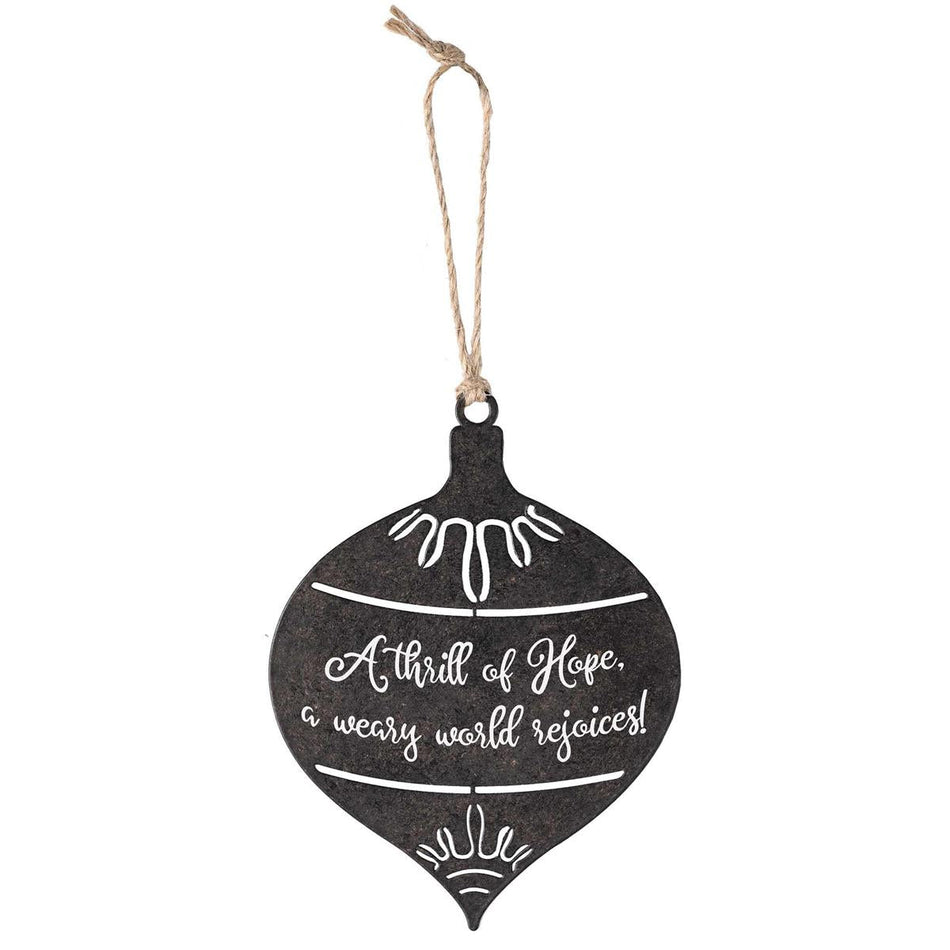 Ornament Holy Night Black Bulb Metal by Dicksons, product view 2