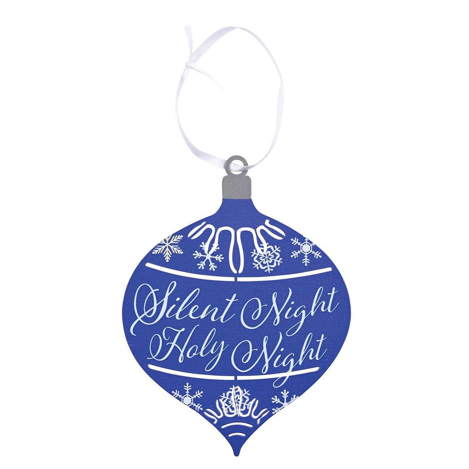 Ornament Silent Night Holy Night Bulb 5" by Dicksons