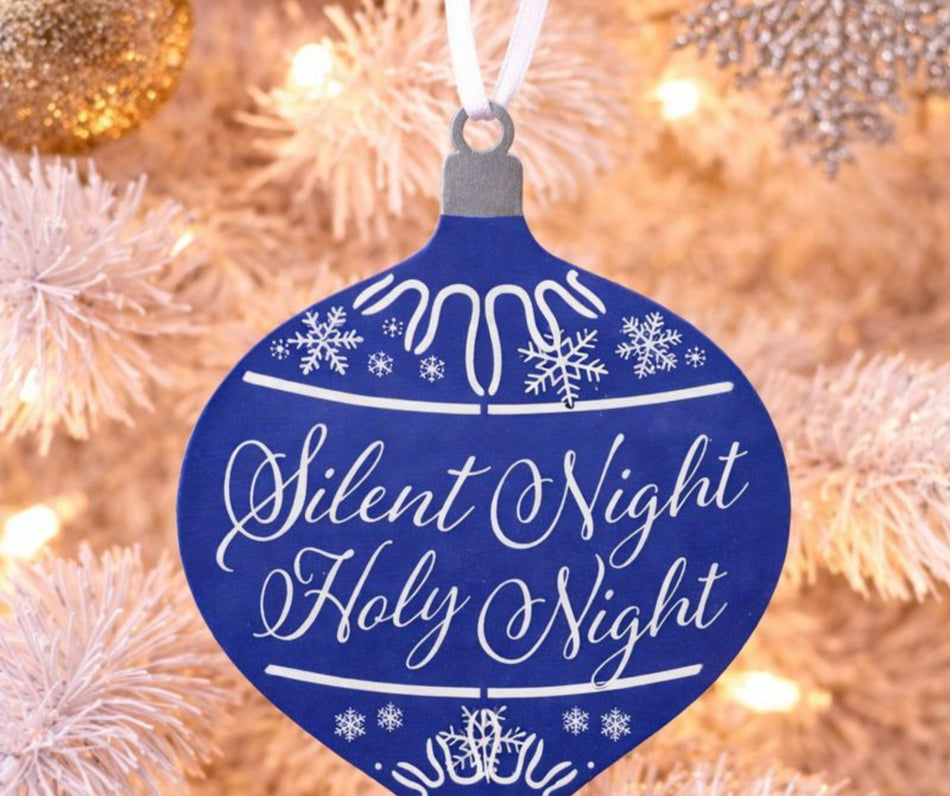 Ornament Silent Night Holy Night Bulb 5" by Dicksons, product view 2