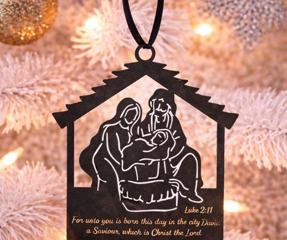 Ornament For Unto You Is Born 4" by Dicksons, product view 2