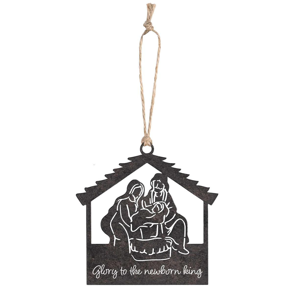 Decorative Holiday Hanging Christmas Tree Ornament 4 Inch Metal Glory by Dicksons