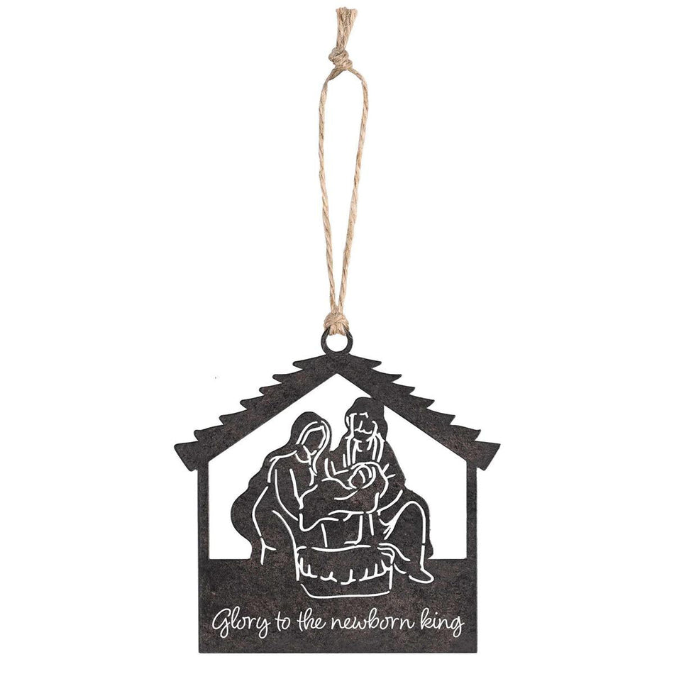Decorative Holiday Hanging Christmas Tree Ornament 4 Inch Metal Glory by Dicksons