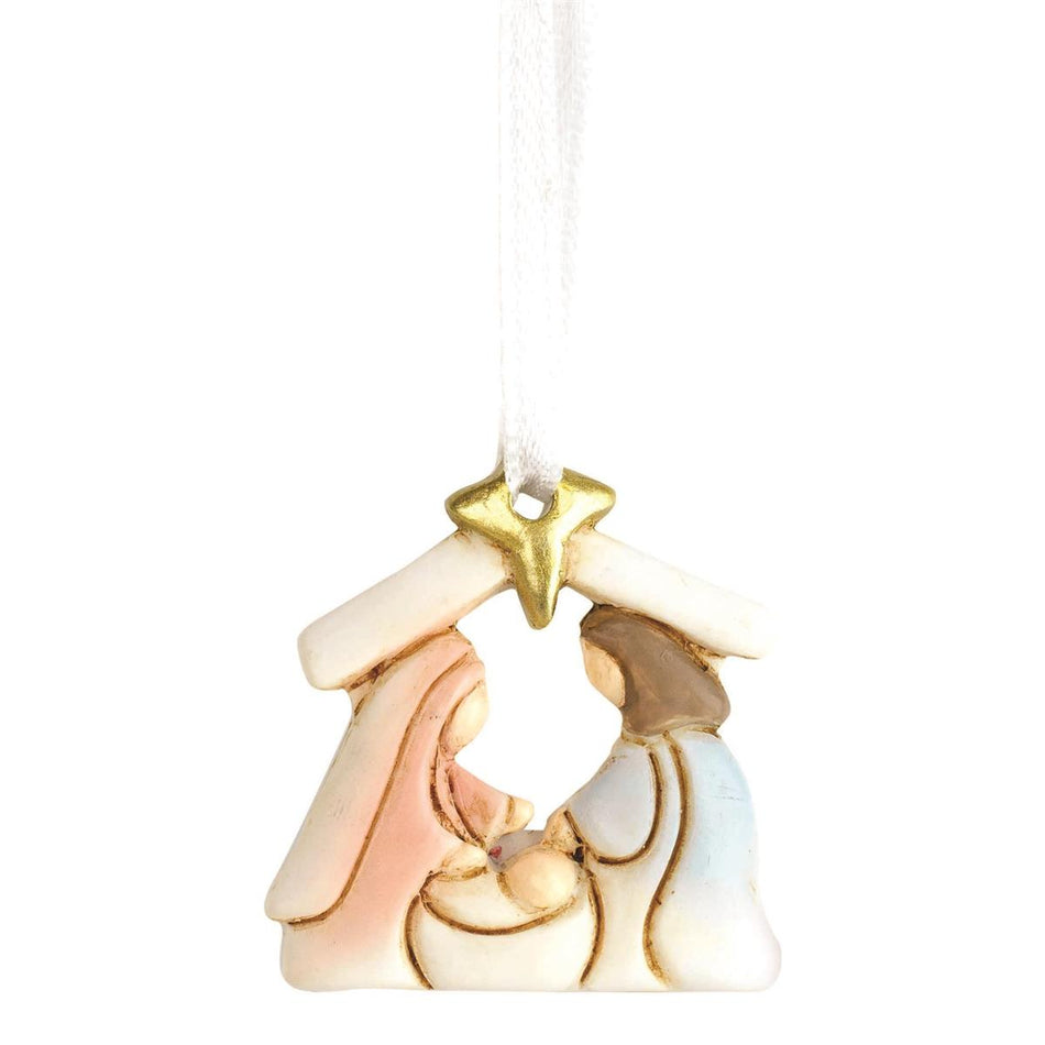 Ornament Holy Family with Creche by Dicksons